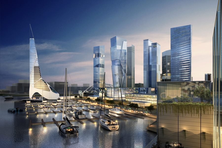 B349 Mcl Shanghai Media City Huangpu River Shanghai China N3 Medium