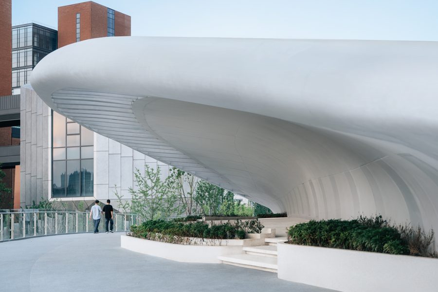 Chapman Taylor designed Cloud Bridge in Shanghais Jinwan District 13