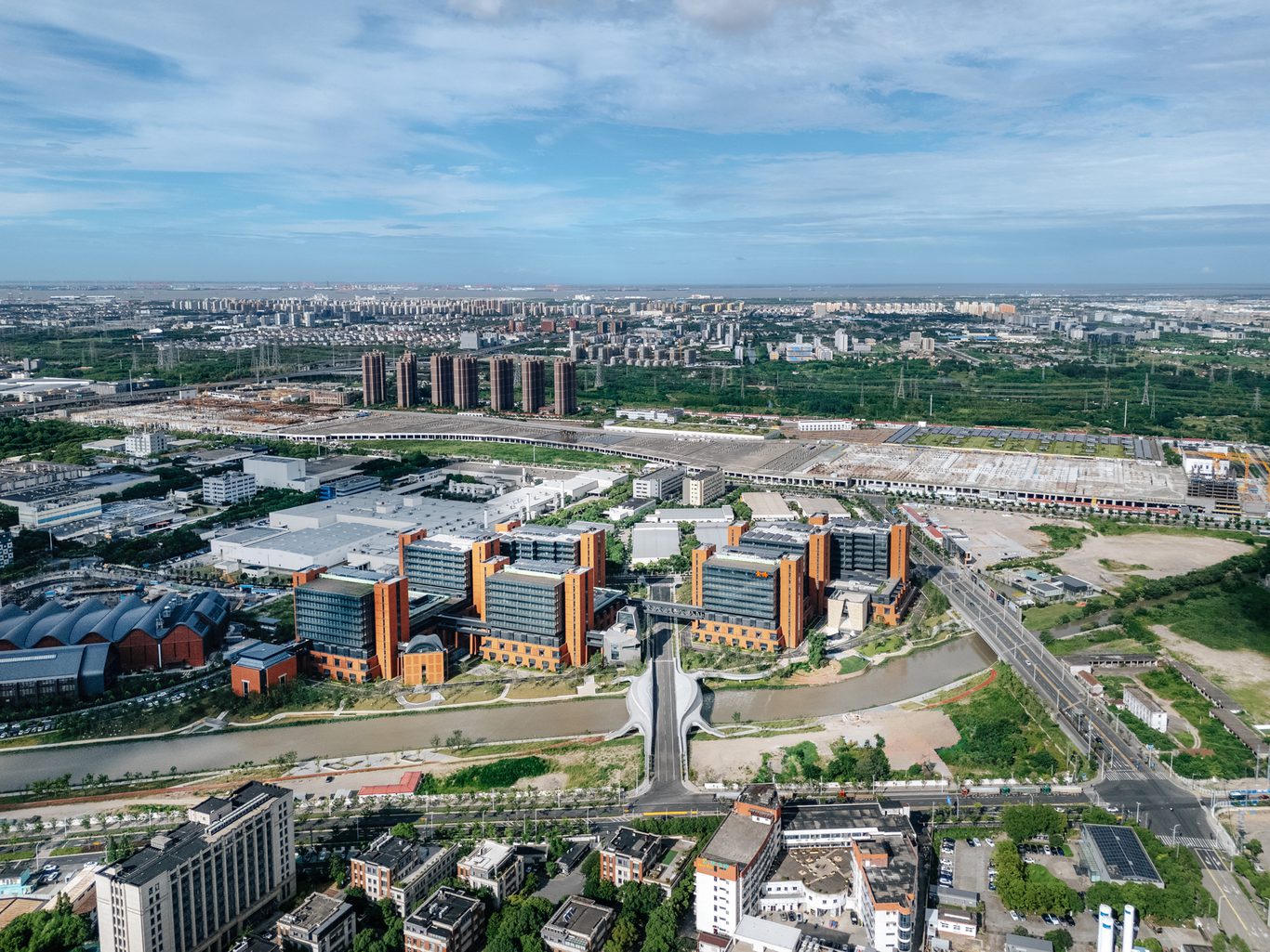Chapman Taylor designed Cloud Bridge in Shanghais Jinwan District 2
