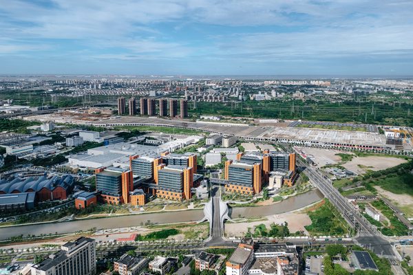 Chapman Taylor designed Cloud Bridge in Shanghais Jinwan District 2