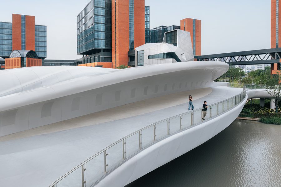 Chapman Taylor designed Cloud Bridge in Shanghais Jinwan District 6