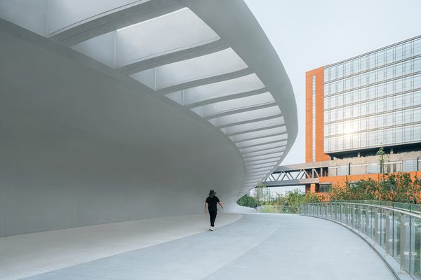 Chapman Taylor designed Cloud Bridge in Shanghais Jinwan District 9