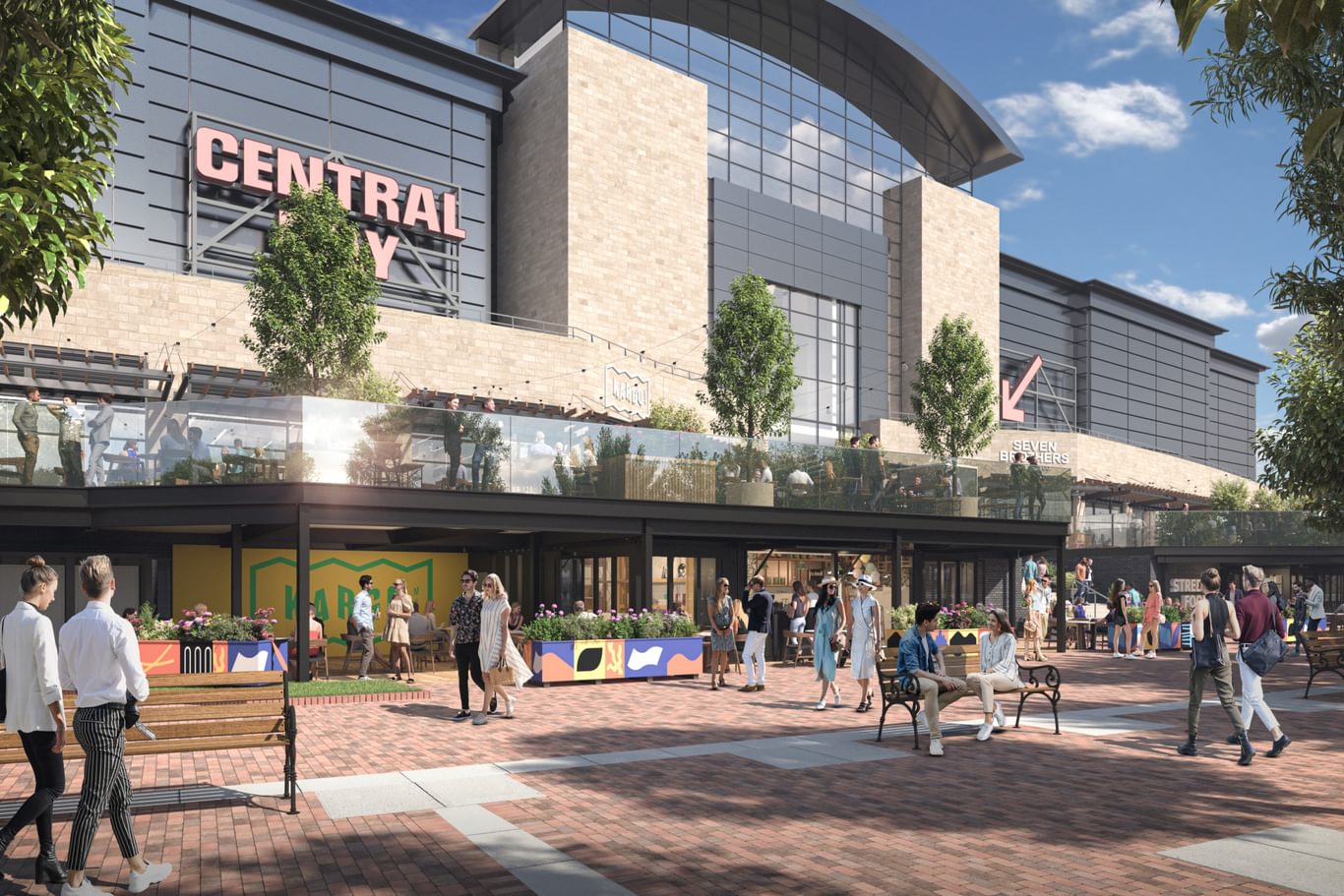 Quayside Central Bay By Chapman Taylor Architects Food And Beverage Destination