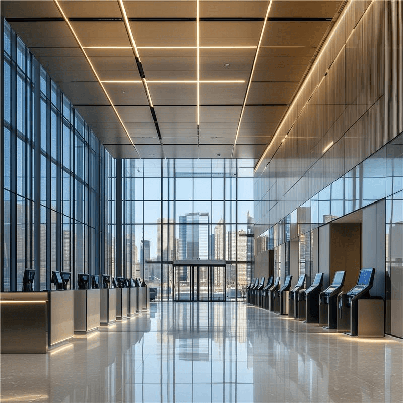 Sunny2548 The Interior Of A Modern Self Check In Facility For A 234C16D4 Df3C 430C Be15 Eb698C0456A4 3